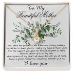Mom Necklace, Son To My Mother Necklace On Wedding Day Gift For Mom, Mother Of The Groom Gift From Groom, Alluring Beautiful Necklace