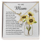 Mom Necklace Gift - To My Mom - You Mean The World For All You Do Mother's Day Necklace Mother's Day Alluring Beautiful Necklace