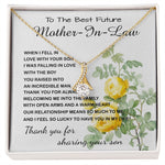 Mother-In-Law Necklace, Thank You To Mother-In-Law Necklace Gift, Mother's Day Alluring Beautiful Necklace