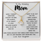 To My Amazing Mom Necklace From Son Little Boy You Taught Me Right Mom Birthday Gift For Her Mother's Day Necklace Mother's Day Alluring Beautiful Necklace