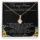 To My Mom Necklace You Are The World Mother Gift Necklace Mother's Day Alluring Beautiful Necklace