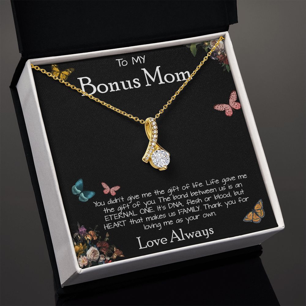 To My Bonus Mom Necklace Love Always Greatest Mother's Day Gift Necklace Mother's Day Alluring Beautiful Necklace