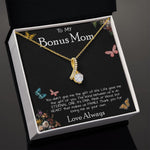 To My Bonus Mom Necklace Love Always Greatest Mother's Day Gift Necklace Mother's Day Alluring Beautiful Necklace