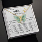 Mom Necklace Gift - Daughter Gift To Best Mom, You Gave Me The Wings To Fly Mom Necklace Mother's Day Alluring Beautiful Necklace