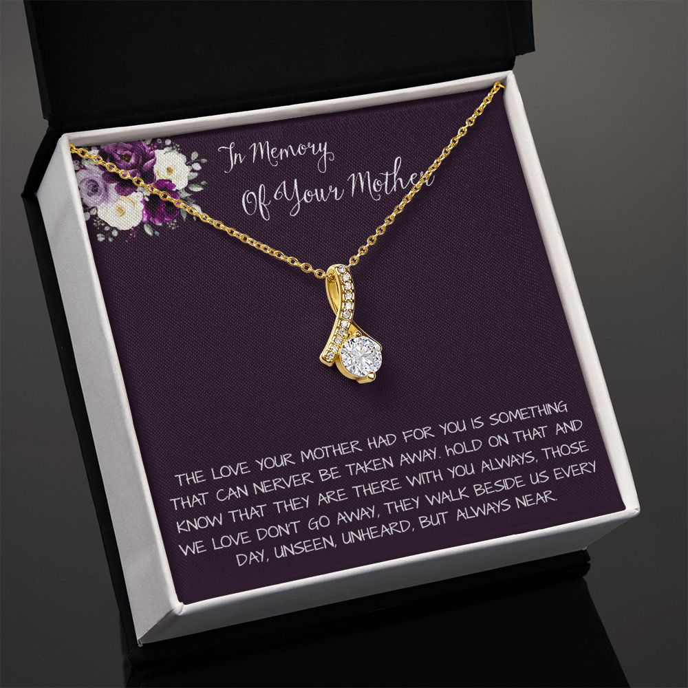 Daughter Necklace, Daughter loss of mom necklace gift, mother passing, loss of mother, sympathy In Memory Of Your Mother Necklace Mother's Day Alluring Beautiful Necklace