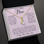 Gift For Caring Mom Form Son, To My Mom Necklace Gift For Mother's Day Mother's Day Alluring Beautiful Necklace