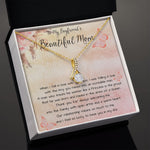 To My Boyfriend's Beautiful Mom Necklace - The Boy You Raised Into An Incredible Man - Necklace Gift For Boyfriend's Mom, Mother's Day Necklace Mother's Day Alluring Beautiful Necklace