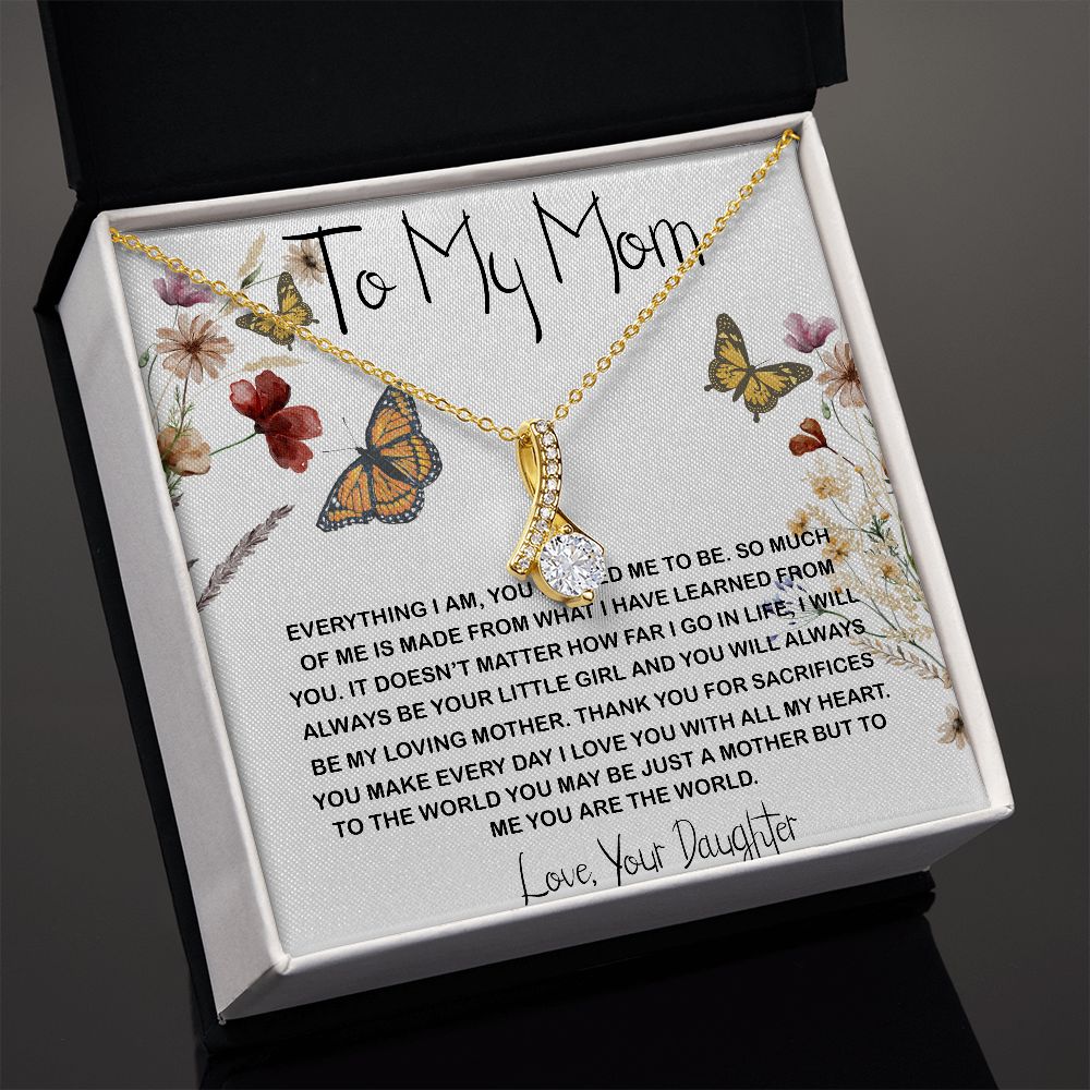 Mom Necklace Gift, You Are The World Necklace, Mother's Day Gift, Mother Daughter Neckalce, Mother's Day Alluring Beautiful Necklace