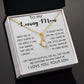 To My Loving Mom - Your Warmth Gve Me Comfort Mother's Day Gift Necklace Form Son Alluring Beautiful Necklace