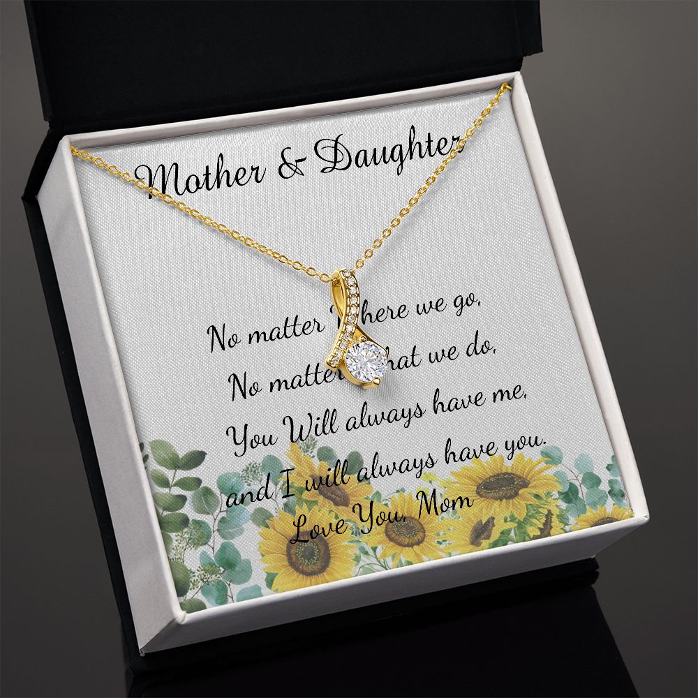 Mother Necklace - No Matter What - I Will Always Love You Mom Necklace, Mother's Day Alluring Beautiful Necklace