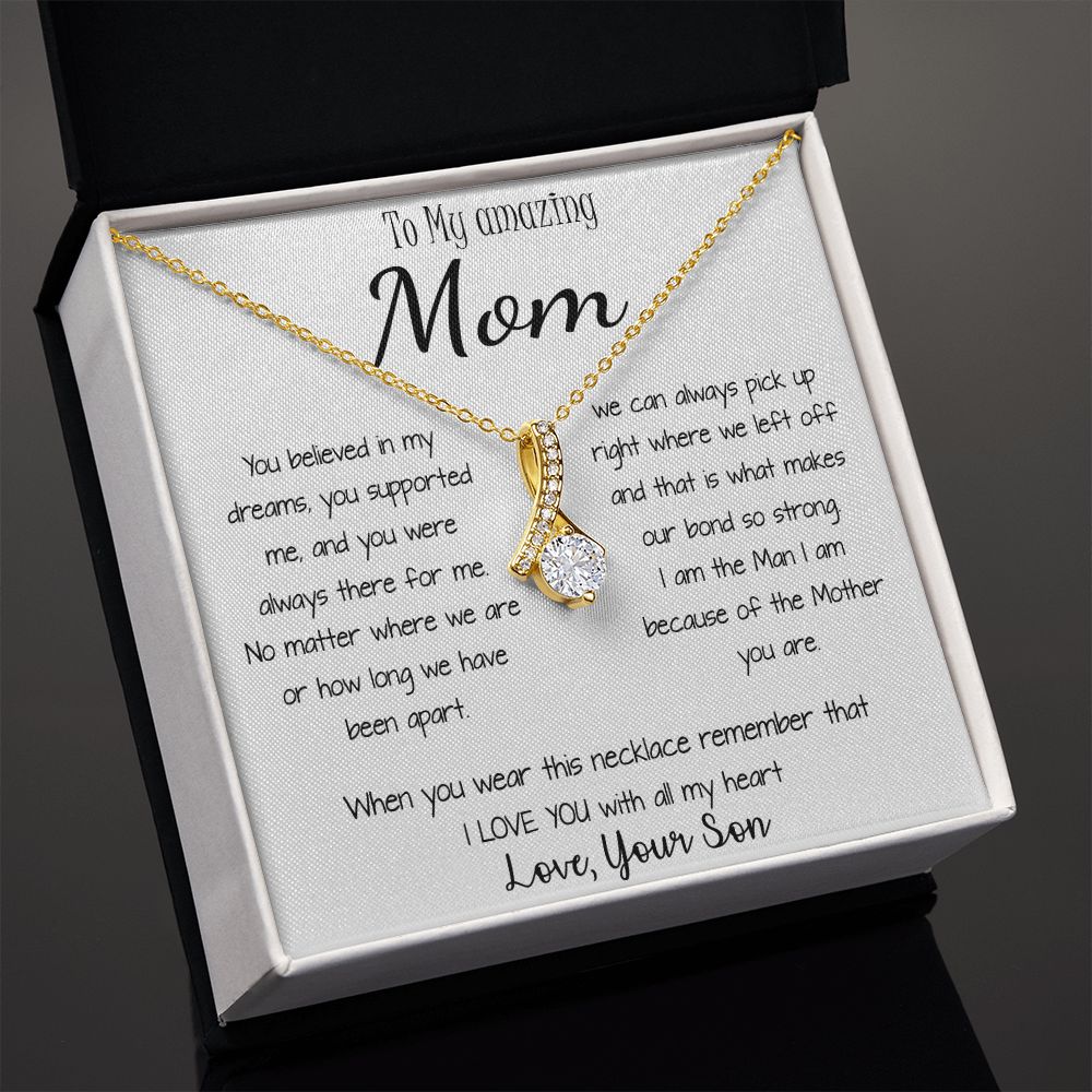 Mom Necklace - Gift for Mom from Son Mother's Day Alluring Beautiful Necklace