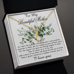 Mom Necklace, Son To My Mother Necklace On Wedding Day Gift For Mom, Mother Of The Groom Gift From Groom, Alluring Beautiful Necklace