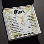 To My Mom - You Are The World Mother's Day Necklace, Mother's Day Alluring Beautiful Necklace