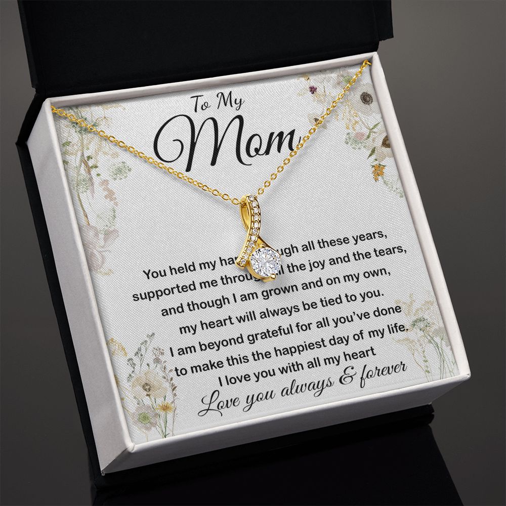 Mom Necklace - To My Mom - Love You Always And Forever - Mother's Day Gift Mother's Day Alluring Beautiful Necklace