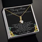 To My Mom Necklace You Are The World Mother Gift Necklace Mother's Day Alluring Beautiful Necklace