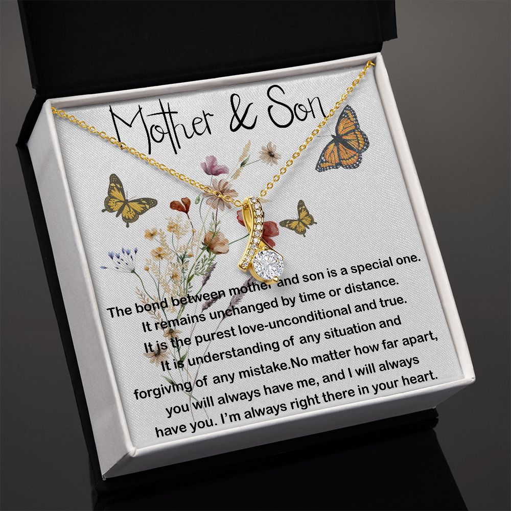 Mom Necklace, Mother and Son Gift, Gift For Mom From Son, Sentimental Gifts For Mom From Son,  Mother's Day Necklace, Mother's Day Alluring Beautiful Necklace