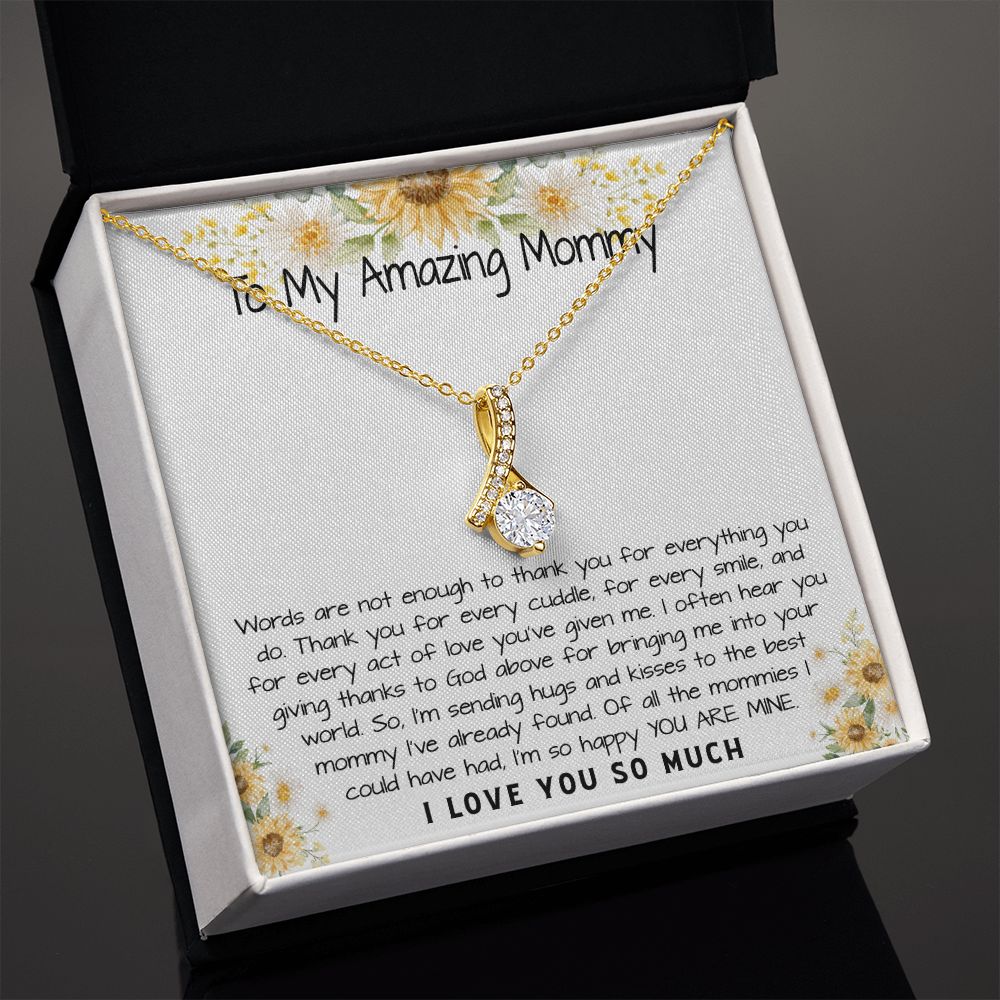 Mommy Necklace, To My Amazing Mommy Gift Necklace, 1st Mother’s Day Present For New Mom From New Born Baby, Sentimental Gift From Baby To Mom, New Mommy Gift Mother's Day Alluring Beautiful Necklace