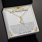 Mommy Necklace, To My Amazing Mommy Gift Necklace, 1st Mother’s Day Present For New Mom From New Born Baby, Sentimental Gift From Baby To Mom, New Mommy Gift Mother's Day Alluring Beautiful Necklace