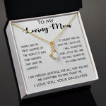To My Loving Mom - Your Warmth Give Me Comfort Mother's Day Gift Necklace Form Daughter Alluring Beautiful Necklace