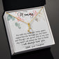 Mom Necklace, To My Mom Necklace Card – Alluring Beauty Necklace – Jewelry For Mom Gifts Mother's Day Alluring Beautiful Necklace