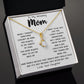 To My Amazing Mom Necklace From Son Little Boy You Taught Me Right Mom Birthday Gift For Her Mother's Day Necklace Mother's Day Alluring Beautiful Necklace