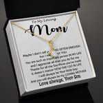 To My Loving Mom - Important Person In My Life Mother's Day Gift From Son Alluring Beautiful Necklace