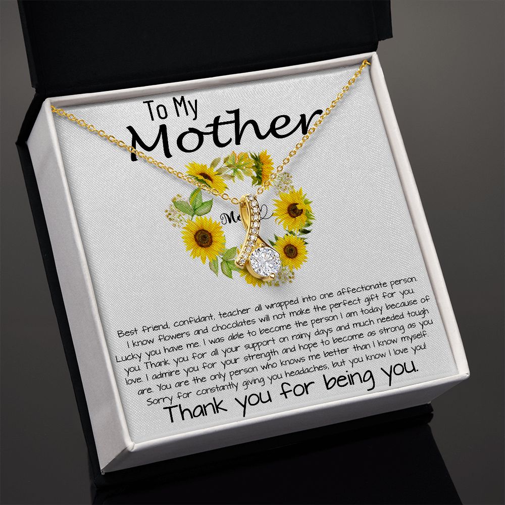Mom Necklace, To My Mother Necklace Gift For Mom, Mother's Day Necklace From Daughter Son, Mother's Day Alluring Beautiful Necklace