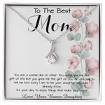 To Mom - From Bonus Daughter - Woman Like No Other Mother's Day Necklace, Mother's Day Alluring Beautiful Necklace