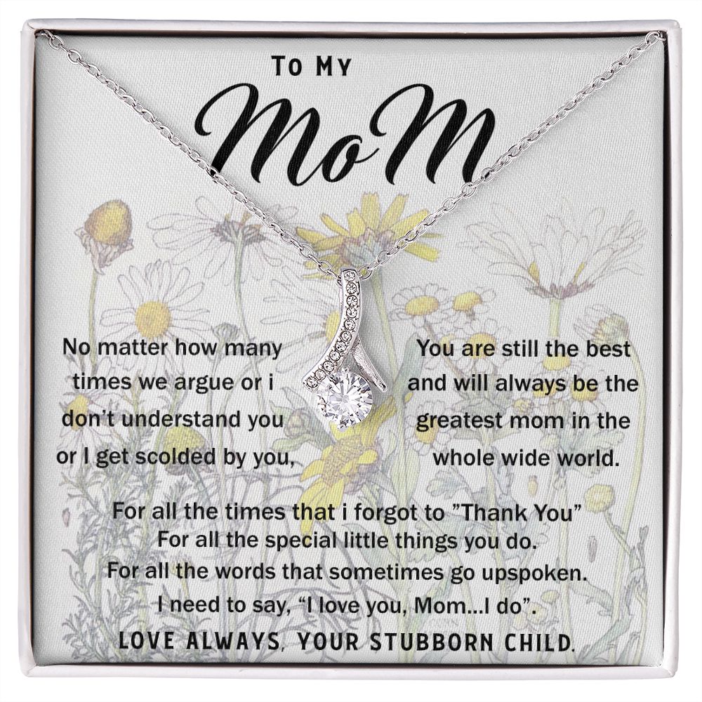 To My Mom Necklace Greatest Mom Mother's Day Gift Necklace Mother's Day Alluring Beautiful Necklace
