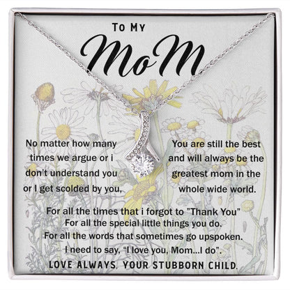 To My Mom Necklace Greatest Mom Mother's Day Gift Necklace Mother's Day Alluring Beautiful Necklace
