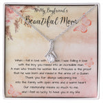 To My Boyfriend's Beautiful Mom Necklace - The Boy You Raised Into An Incredible Man - Necklace Gift For Boyfriend's Mom, Mother's Day Necklace Mother's Day Alluring Beautiful Necklace