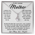 To My Loving Mother Necklace Where Are Smiles Are Many And Worries Are Few Gift For Her Mother's Day Necklace Mother's Day Alluring Beautiful Necklace