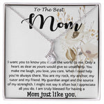 Mom Necklace, Best Mother's Day Gift - To My Mom Best Necklace, Mother's Day Alluring Beautiful Necklace