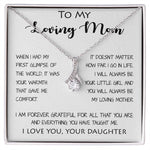 To My Loving Mom - Your Warmth Give Me Comfort Mother's Day Gift Necklace Form Daughter Alluring Beautiful Necklace
