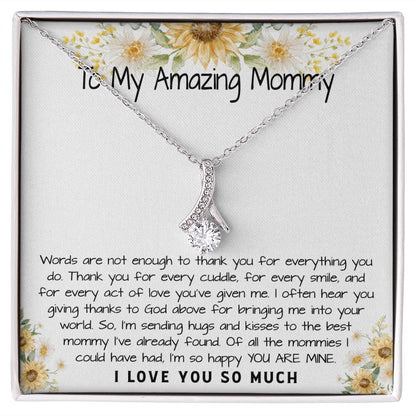 Mommy Necklace, To My Amazing Mommy Gift Necklace, 1st Mother’s Day Present For New Mom From New Born Baby, Sentimental Gift From Baby To Mom, New Mommy Gift Mother's Day Alluring Beautiful Necklace
