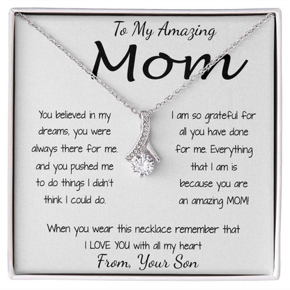 Mom Necklace - To Mom Necklace, Gift for Mom from Son Mother's Day Alluring Beautiful Necklace
