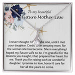 Mother-In-Law Necklace, Necklace Gift For Future Mother-In-Law From Future Son-In-Law, To My Future Mother-In-Law, Mother's Day Alluring Beautiful Necklace