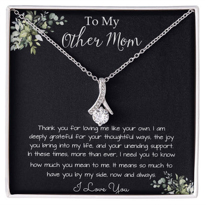 Bonus Mom Necklace, Gift To My Other Mother Necklace, Gift For Bonus Mom Second Mom Mother's Day Alluring Beautiful Necklace