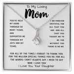 To My Loving Mom Necklace Gift I Need To Say Mom I Love You Gift For Her Mother's Day Necklace Mother's Day Alluring Beautiful Necklace