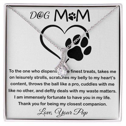 Mom Necklace - To My Dog Mom - Love You Always And Forever - Mother's Day Gift Mother's Day Alluring Beautiful Necklace