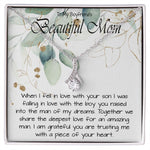 Boyfriend’s Mom Necklace, Gift For Boyfriend’s Mom, To My Boyfriends Mom Necklace Mother's Day Alluring Beautiful Necklace