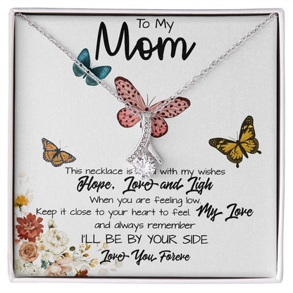 To My Mom Necklace, I'll Be By Your Side, To My Mom Gift Necklace, Mother's Day Alluring Beautiful Necklace