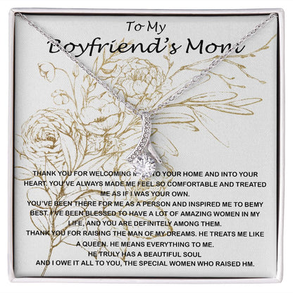 Mom Necklace, Mother-In-Law Necklace, To My Boyfriend's Mom Necklace, Gift For Boyfriend's Mom Mother's Day Necklace, Mother's Day Alluring Beautiful Necklace