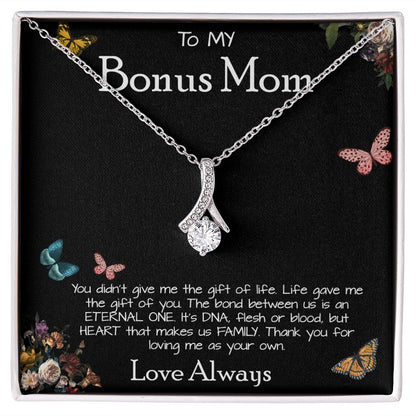 To My Bonus Mom Necklace Love Always Greatest Mother's Day Gift Necklace Mother's Day Alluring Beautiful Necklace