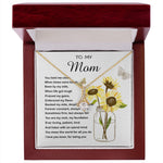Mom Necklace Gift - To My Mom - You Mean The World For All You Do Mother's Day Necklace Mother's Day Alluring Beautiful Necklace