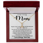 To My Loving Mom - Important Person In My Life Mother's Day Gift From Son Alluring Beautiful Necklace