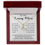 To My Loving Mom - Your Warmth Gve Me Comfort Mother's Day Gift Necklace Form Son Alluring Beautiful Necklace