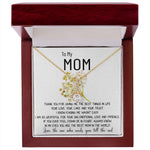 Mom Necklace Gift - To My Mom Necklace - Thank You For Giving Me The Best Things In Life Mother's Day Alluring Beautiful Necklace