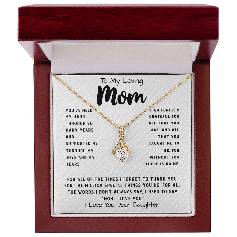 To My Loving Mom Necklace Gift I Need To Say Mom I Love You Gift For Her Mother's Day Necklace Mother's Day Alluring Beautiful Necklace