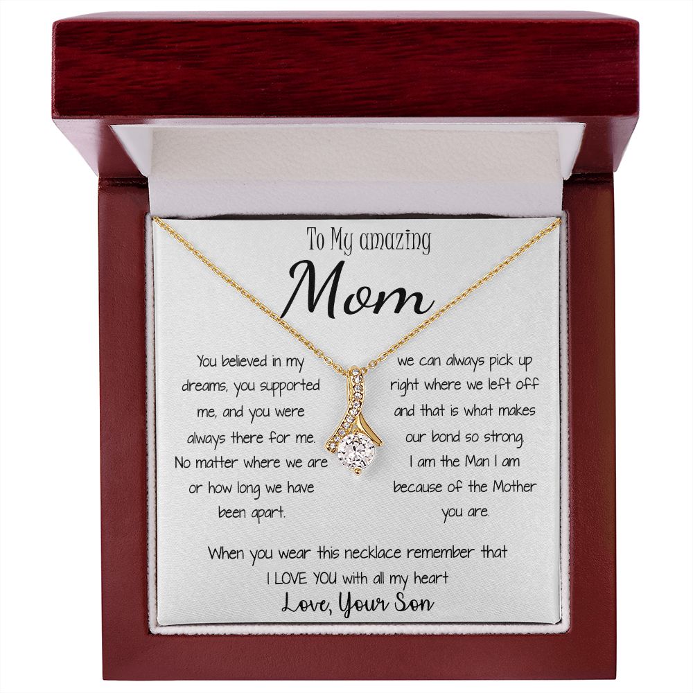 Mom Necklace - Gift for Mom from Son Mother's Day Alluring Beautiful Necklace